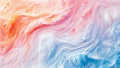 Fototapeta premium Colorful Abstract Waves Creating a Harmonious Flow of Warm and Cool Hues