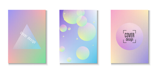 Minimal Poster. Pink Grain Abstract Set. Astronaut Circle Illustration. Creative Banner. Digital Elements. 3d Background. Texture Gradient Shape. Violet Minimal Poster © Holo Art