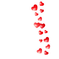 San Valentin Sale Background. Abstract Sparkle For Celebration. Grunge Frame. Rose Happy Decoration. Handdrawn Splatter For Birthday. Red Vintage Concept. Pink San Valentin Sale Background.