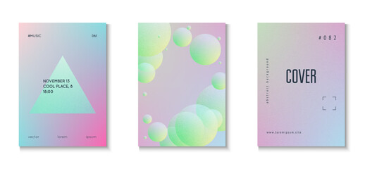Minimal Shape. Geometric Neon Template. Holographic Background. Violet Texture Gradient Set. Digital Placard. Hipster Poster. Grain Abstract Poster. Pink Minimal Shape