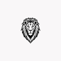 Majestic Lion Head in Vector Logo Style - Bold and Iconic Design