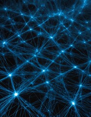 Fototapeta premium abstract blue network pattern