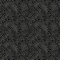 Vector seamless pattern. Abstract spotted texture. Monochrome natural spots. Creative background with fluid blots. Decorative tileable design.