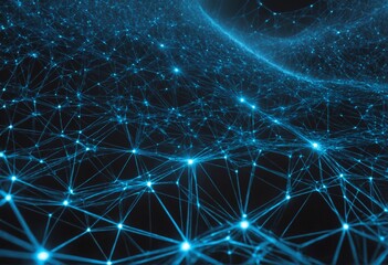 abstract blue network pattern