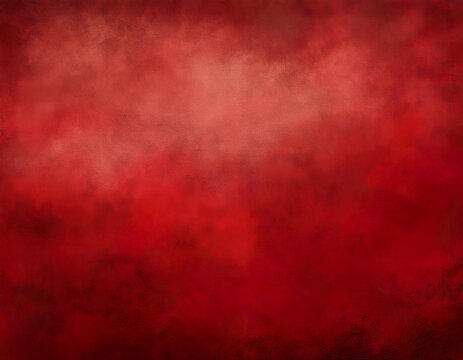 Vibrant red impressionist background with abstract brushstrokes and rich textures for artistic designs