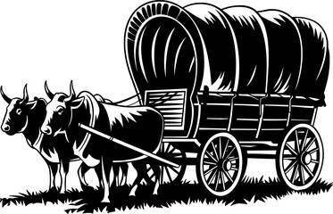 Oregon Trail Covered Wagon