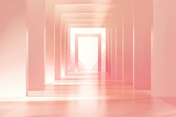 Abstract pink with shiny gold background