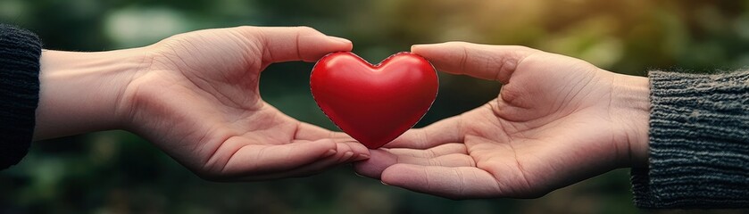 Fototapeta premium Daughter and Mother Sharing a Heart-Shaped Card A Celebration of Love and the Unbreakable Bond Between Two Souls This touching image captures the essence of familial love, joy, and unity It's a