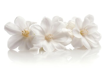 Jasmine Isolated on White Background. Beautiful Jasmine Flower