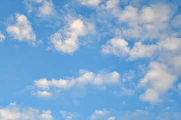 Fototapeta premium Blue sky with clouds background