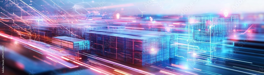 Aufkleber a futuristic storage environment with aidriven inventory management, machine learning tools, and rea