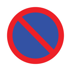 Vector Prohibited Symbol Sign Isolated