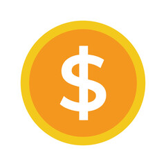 Vector Dollar Icon Flat Design