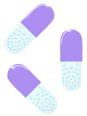Leucite Capsules Purple