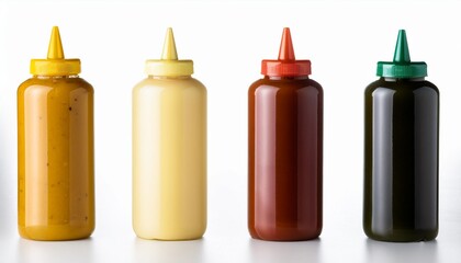 mockup of condiment bottles