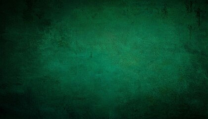 Fototapeta premium elegant dark emerald green background with black shadow border and old vintage grunge texture design