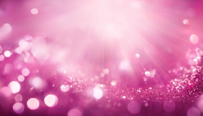 sweet pink sparkle rays lights with bokeh elegant abstract background dust sparks background