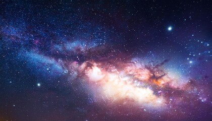 galaxy with stars colorful beautiful background