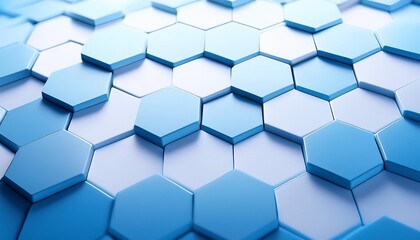 a soothing gradient blue background with a subtle shift from white to light blue hexagon shapes gives off a calming effect