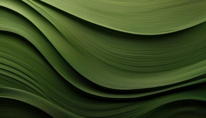 horizontal banner with waves modern waves background illustration with dark green olive drab and very dark green color