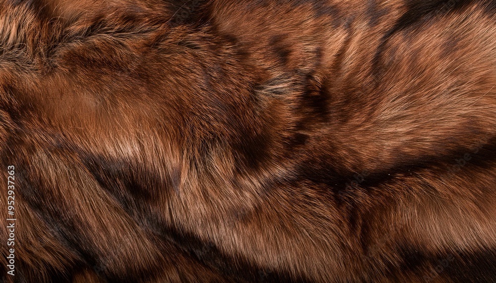 Wall mural brown fake fur texture for background