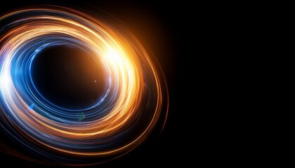 glow swirl light effect circular lens flare abstract rotational lines power energy element space for message