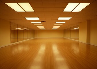Spacious Dance Studio with Large Mirrors and Natural Light