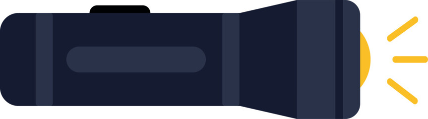 Obraz premium Flashlight color icon. Electric torch light tool