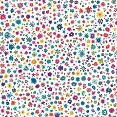 Colorful Flower Pattern Background