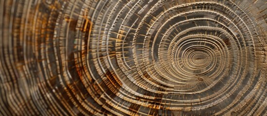 Fototapeta premium Abstract Spiral of Tree Rings