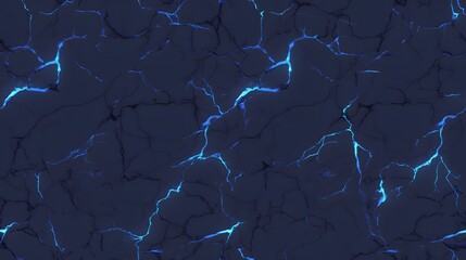 Obraz premium Abstract Blue Veins on Dark Background.