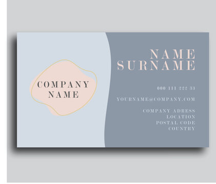 One side Business Card