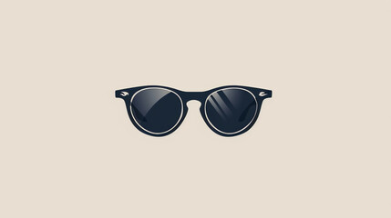 Eyewear Sunglass Vector Illustration. Realistic 3D render sunglasses. Sunglasses for Women and Men, Accessory. Optics, Lens, Vintage, Trendy Glasses. Front View  