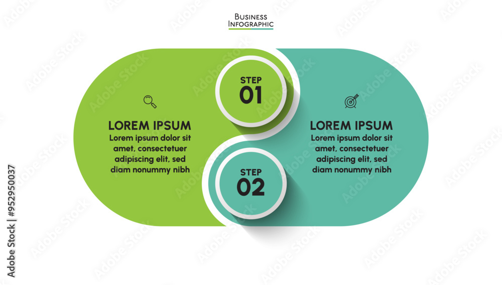 Wall mural business data visualization. timeline infographic icons designed for abstract background template mi
