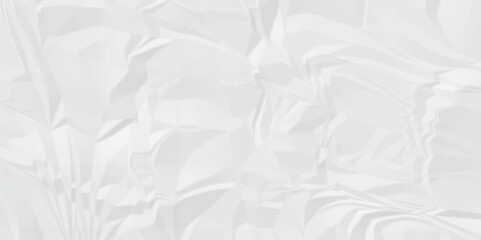 Close up white cardboard crumple creased recycle craft paper texture background. grunge wrinkle old crushed.	
