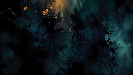 Obraz premium Create an abstract background where ink appears to bleed and spread across a canvas