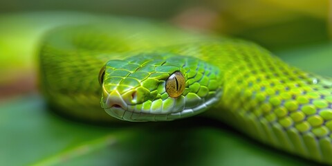 Fototapeta premium Rough Green Snake
