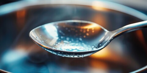 Submerge a stainless steel spoon in a gently boiling pot to achieve uniform heat distribution, which tenderizes food more quickly, reducing cooking time by 15 to 20 minutes.