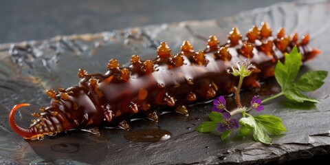 Sea Cucumber Delicacy Prepared with Vinegar