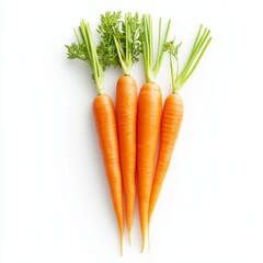 close up of carrot isolated on white background