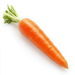 close up of carrot isolated on white background