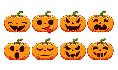 A pumpkin chibi design with a Halloween theme. Perfect for stickers, Halloween products, etc