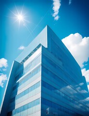 modern office building in the sky