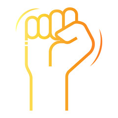 closed Line Gradient Icon