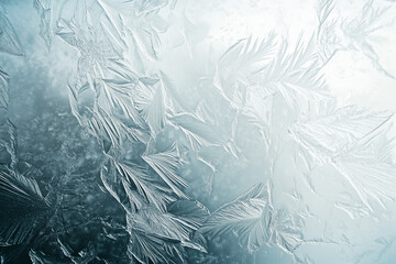 Visual Chill: Swept Lines of Frost Gel on Tinted Glass with Icy Texture
