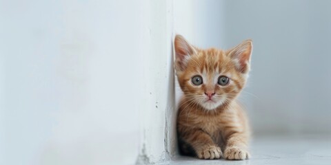 Charming Delicate Kitten with Ginger Coat