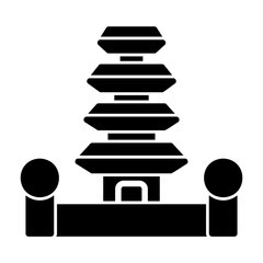 balinese temple Solid icon