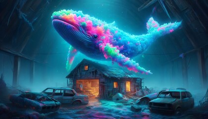 background whale fantasy