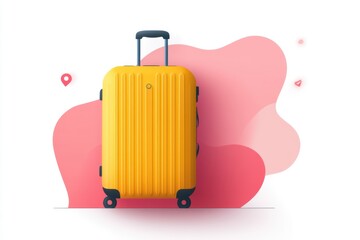 Futuristic Machine Learning Travel Gadgets and Smart Itineraries in Flat Design Illustration