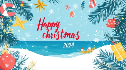 christmas background with christmas tree